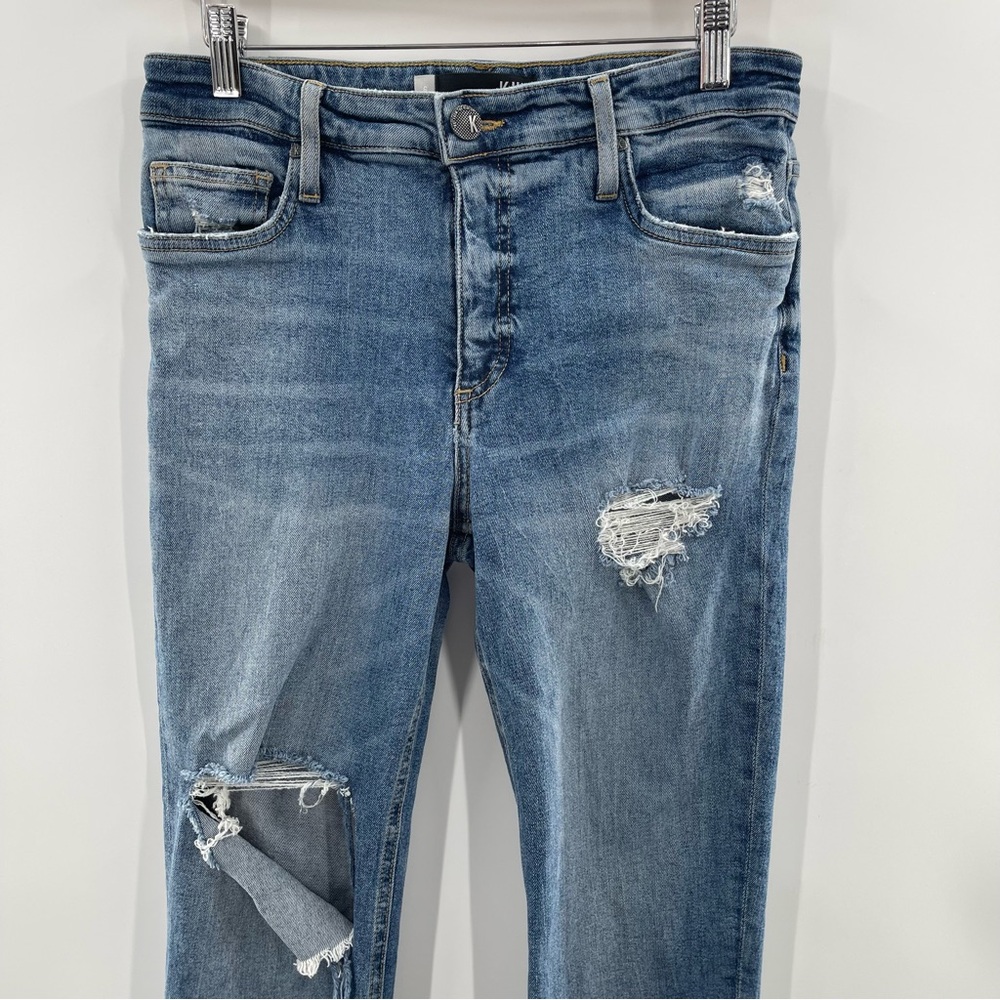 Kut From The Kloth Rachael Fab Ab Mom Jeans High Rise Distressed Size 6 - Picture 2 of 10
